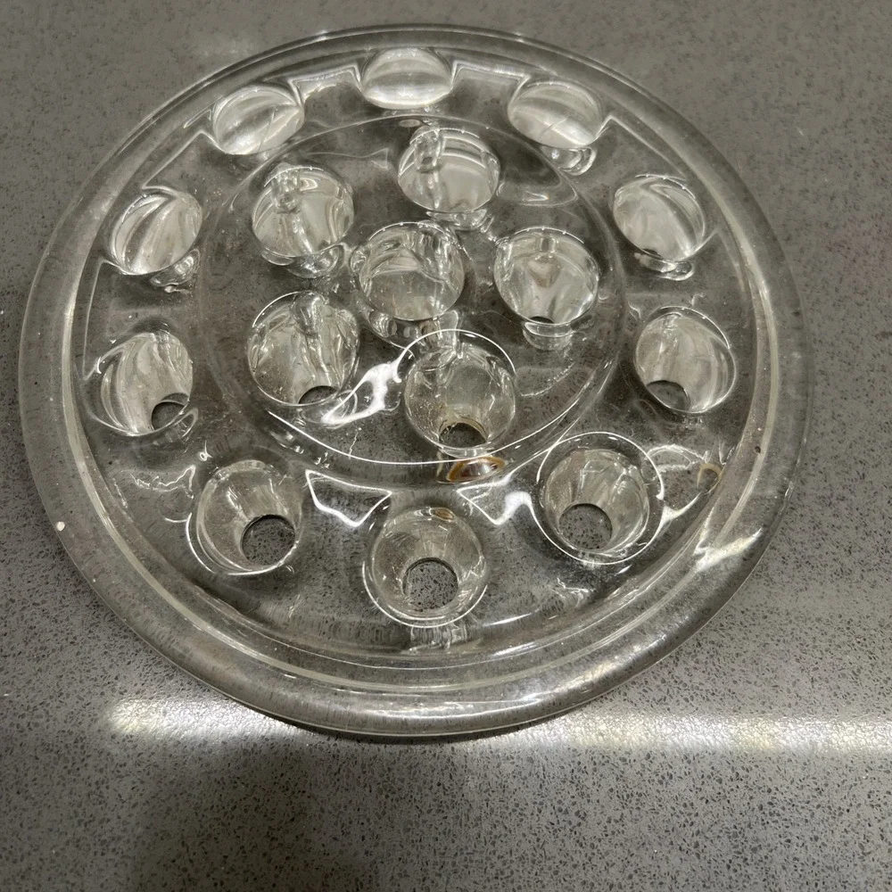 Large Crystal Frog Insertsp with 16 Holes for your Flower Arrangements